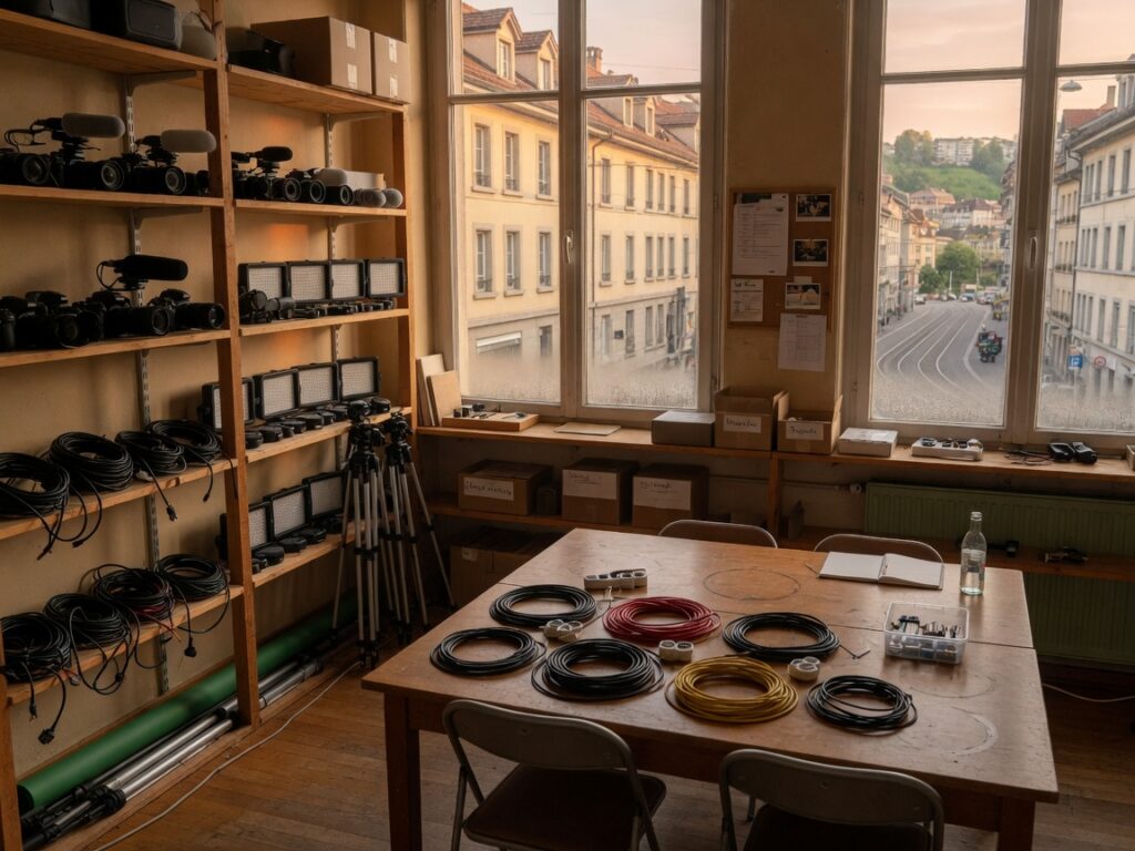 Local matériel de l’Atelier Image Lausanne